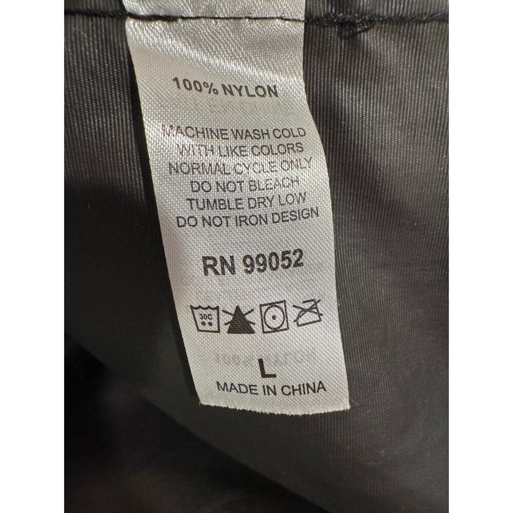 HUF Worldwide Flag Anorak Windbreaker Jacket Black Half Zip Streetwear Large - Picture 9 of 9